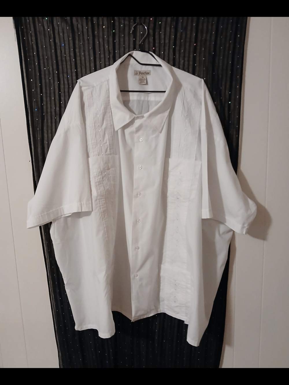 Foxfire White Short-Sleeve Button-Down Casual Shirt
